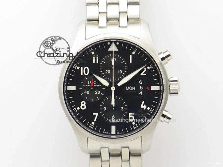 MIROTIME 0308 OnTrend Portugieser Automatic 42mm SS APSF 1:1 Best Edition White RG Dial on Black Leather Strap A 7010